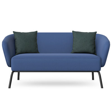 aspect 2 seat sofa with metal legs