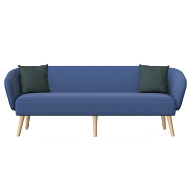 aspect 3 seat sofa with wooden legs