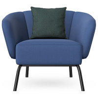 aspect single seat armchair with metal legs