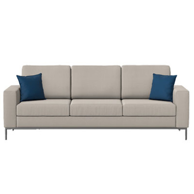 harris 3 seat sofa with metal legs