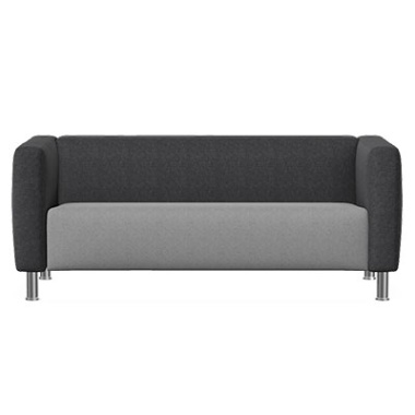 barra 3 seat sofa with metal legs