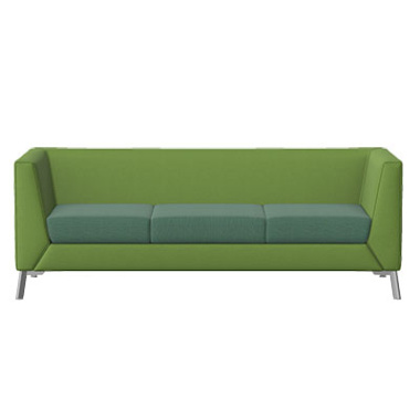 cara 3 seat sofa with metal legs