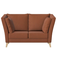 dura 2 seat highback sofa with wooden legs