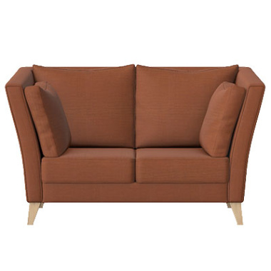 dura 2 seat highback sofa with wooden legs