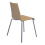 Fundamental Beach Wood Stackable Chair CH2012-B back view