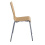 Fundamental Beach Wood Stackable Chair CH2012-B side view