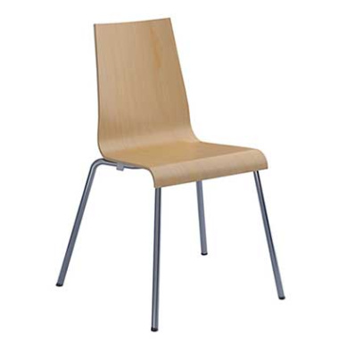 Fundamental Beach Wood Stackable Chair CH2012-B